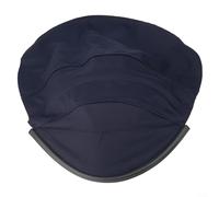Yuanpgky Collare avvolgente per casco da saldatura per una protezione completa da scintille e calore, design curvo con due strati in pelle e tessuto, si adatta alla maggior parte