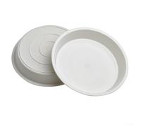 Yuanpgky Confezione da 10 piattini rotondi in PP per piante grasse e fiori, diametro 11,5-17,8 cm, piatti per bordo, resistenti ai raggi UV, lavabili, traspiranti, vassoi a risparmio idrico (2#)