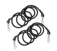 Yuanpgky Confezione da 2 cinghie elastiche con moschettone da 1,5 m, per campeggio, escursionismo, attività all'aperto, compatibili con attrezzi per tettoie e tende da vagone