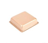 Yuanpgky Confezione da 2 stampi quadrati per torte da 10,00 x 10,00 x 3,00 cm, per pasticceria e cucina fai da te