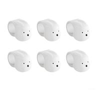 Yuanpgky Confezione da 6 protezioni decorative in silicone per maniglie ovali rotonde, diametro 16-20 mm, per la casa (SKU)