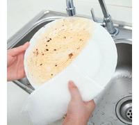 Yuanpgky Confezione da 6 strofinacci da cucina in fibra organica, ad alta assorbenza, per lavare piatti e pulire le superfici, bianco