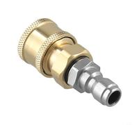 Yuanpgky Connettore in ottone / 4 Quick Joint Rondella ad alta pressione Accessorio per M14x1,5 - Compatibile con acqua ad alta pressione, senza bisogno di attrezzi per un facile collegamento e