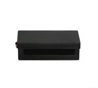 Yuanpgky Contenitore per CD impilabile in tessuto Oxford, con pannello frontale trasparente e maniglie per il trasporto, organizer salvaspazio per CD in custodie per gioielli