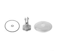 Yuanpgky Coperchio per trappola per foglie con valvola O-Ring di ricambio per pompa filtro a sabbia da 30,5 cm SF80110-1 sistema di filtraggio per piscine grigio nero (nero)