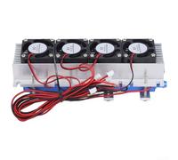 Yuanpgky Dispositivo di raffreddamento ad acqua termoelettrico di Peltier del chip 12V 288W di 4 chip per la dissipazione del calore del piccolo spazio, sistema di refrigerazione a semiconduttore con