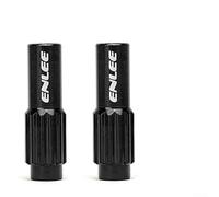 Yuanpgky Distanziale per cuffie in lega di alluminio con molla in acciaio inossidabile per mountain bike, strada e bici a scatto fisso, compatibile con linee di trasmissione OD da 4 mm e 5 mm (nero)