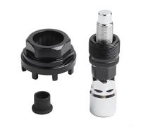 Yuanpgky Estrattore pedivella e cuscinetto interno con bloccaggio a 8 denti per anello per manutenzione bici, compatibile con chiavi da 32 mm/36 mm, struttura in acciaio al carbonio (un set)