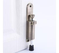 Yuanpgky Fermaporta in acciaio inox, montaggio a pavimento con piede in gomma, lunghezza totale 160 mm, per porte interne, cancello fermo (confezione da 1) (bronzo verde)