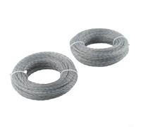 Yuanpgky Filo per decespugliatore rinforzato con anima 2,0-3,0 mm x 15 m per decespugliatori Kotarbau, confezione da 2 bobine (30 m totali) (15 m x 2,7 mm x 2 pezzi)