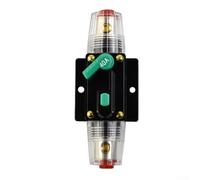 Yuanpgky Fusibile di ripristino dell'interruttore automatico in linea, 10 A, 100 A, 12 V 24 V CC, ripristino manuale, portafusibili in linea per auto, motori nautici, traina, audio (40 A)