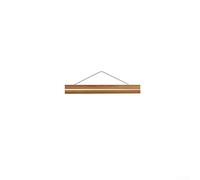 Yuanpgky Gancio magnetico per poster, in legno di teak, con clip magnetiche, per una facile visualizzazione di opere d'arte e foto, cornice di scorrimento da appendere (41 cm)