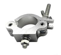 Yuanpgky Gancio per luce da palcoscenico, morsetto per traliccio in lega di alluminio per tubi da 4,5 a 5,6 cm, morsetto a O per infissi, testa mobile e faretti a LED, vestibilità sicura per (A)