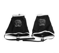 Yuanpgky Ghette impermeabili per escursioni e corsa, ghette elastiche in nylon con coulisse regolabile e elastico in gomma antiscivolo, adatte per scarpe di taglia 36-44