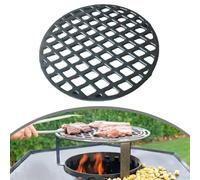 Yuanpgky Griglia in ghisa con fori per supporto centrale dinamico e barbecue da 30 cm, design rotondo per una distribuzione uniforme del calore e una cottura senza sforzo, ideale per la famiglia