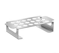 Yuanpgky Griglia per cosce di pollo, in acciaio inox, per barbecue e cucina all'aperto, multi-foro, ad alta resistenza, compatibile con carbone e