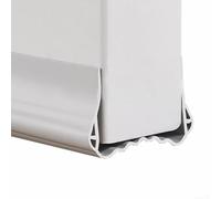 Yuanpgky Guarnizione paraspifferi per porte, tagliabile, 100 cm, design a doppio strato per isolamento acustico e protezione da spifferi freddi, compatibile con porte di spessore 3,5-7 (S grigio)