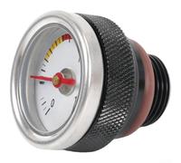 Yuanpgky Indicatore della temperatura dell'olio motore per moto, filettatura M30 x 1,5/M20 x 1,5, tappo in lega di alluminio per un monitoraggio accurato e prevenzione del surriscaldamento (nero M20 x