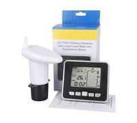 Yuanpgky Indicatore di livello wireless, regolatore automatico del livello dell'acqua a lungo raggio - Sensore di temperatura per cassetta della pioggia piscina