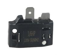 Yuanpgky Interruttore di protezione da sovraccarico per compressore, 110/220 V, ricambio per relè per compressore HP 1/2-1/6, protezione da surriscaldamento con alloggiamento in acciaio inossidabile e
