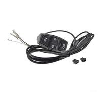 Yuanpgky Interruttore elettrico per luci e indicatori di direzione per Ebike da 36 V/48 V, scooter, triciclo da montagna, nero, cavo da 1,5 m, alloggiamento in plastica con controllo dei fari (48 V)