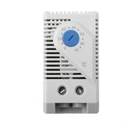Yuanpgky Interruttore termostato programmabile per montaggio su guida DIN, regolatore di temperatura bimetallico 0-60 ° C per ventola di raffreddamento riscaldamento armadio elettrico, temperatura
