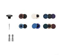Yuanpgky Kit adattatore per smerigliatrice angolare con interfaccia M10/M14, include più dischi abrasivi e tamponi di lucidatura per applicazioni in metallo, legno e pietra (F)