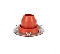 Yuanpgky Kit di canna fumaria lampeggiante per tenda a campana, ventola di sfiato della stufa resistente al fuoco, foro rotondo compatibile con yurte, per bruciatore a legna, stufa da viaggio (A)
