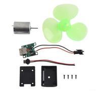 Yuanpgky Kit di modellini a turbina eolica per uso educativo, generatore eolico fai da te con rotazione a 360° e design duraturo in plastica-metallo, strumento didattico per le energie rinnovabili