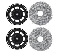 Yuanpgky Kit di sostituzione con staffa e cuscinetti per mocio per Roborock per robot aspirapolvere Saros 10R/Z70, accessori in plastica e microfibra per un'installazione senza soluzione di continuità