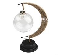 Yuanpgky Lampada lunare incantata, luce a LED per camera da letto dei bambini, luce notturna, decorativa per casa, giardino, esterno, con luce calda, 17 x 10 x 27 cm, filo di ferro e PET (luce calda)