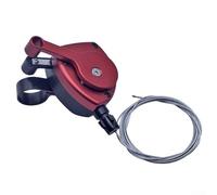 Yuanpgky Leva del cambio a 7 velocità destra 22,2 mm per Cline/Pline/Tline e per biciclette pieghevoli 3sixty, compatibile con volani a 4-5-6-7 velocità, lega di alluminio (rosso)