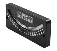 Yuanpgky Livello per uso inclinometro, misurazione dell'angolo 25-0-25 e 45-0-45, materiale ABS, misuratore di pendenza portatile per sentiero, per valutazione del pericolo di valanghe, marina e