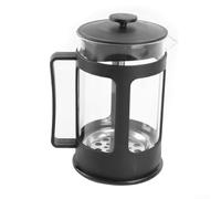 Yuanpgky Macchina da caffè e tè in acciaio inox con vetro borosilicato resistente al calore, filtro a maglia fine per una preparazione fluida
