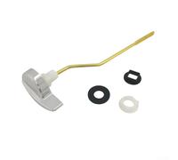Yuanpgky Maniglia a leva per WC con montaggio frontale laterale in alluminio ABS cromato, ricambio con braccio regolabile e dado filettato inverso, compatibile con serbatoio WC TOTO (SKU)