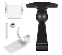 Yuanpgky Maniglia a T elastica in acciaio inossidabile con staffe per il miglioramento della casa e l'hardware dell'armadio, chiusura flessibile del cappuccio con funzione di assorbimento degli urti