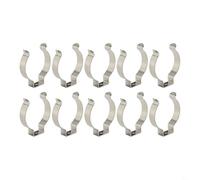 Yuanpgky Molle in spugna a molla, porta attrezzi in acciaio al manganese, per utensili, scope, spazzole, rastrelli e tubi, colore argento, da 6 mm a 28 mm (confezione da 10), 38 mm, confezione da 10