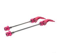 Yuanpgky Montagna per bici a sgancio rapido, per lega di alluminio CNC design cavo con albero in acciaio ad alta resistenza, 145 mm anteriore e 180 mm posteriore per MTB strada per bici pieghevole per