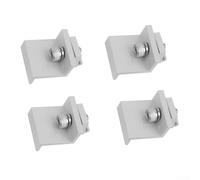 Yuanpgky Morsetti fotovoltaici per pannelli solari da 35 mm, staffe di montaggio per pannelli solari in lega di alluminio, set di clip centrale e terminale per sistemi di scaffalatura fotovoltaica