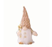 Yuanpgky Ornamenti natalizi a forma di gnomo natalizio con luce LED, 30 cm, senza volto, decorazione per le festività stagionali, alimentato a batteria, da appendere (A)