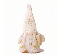 Yuanpgky Ornamenti natalizi a forma di gnomo natalizio con luce LED, 30 cm, senza volto, decorazione per le festività stagionali, alimentato a batteria, da appendere (C)