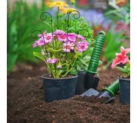 Yuanpgky Pali in metallo per piante rampicanti telaio di supporto da giardino traliccio per fiori rose orchidee indoor outdoor crescere stand gabbia palo di ferro