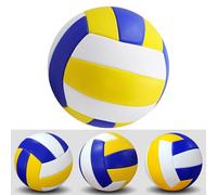 Yuanpgky Pallavolo taglia 5 per spiaggia, uso esterno e interno, grado ufficiale da competizione, in PVC morbido al tatto con cuciture a macchina, impermeabile per allenamento e tempo libero