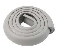 Yuanpgky Paraspigoli di sicurezza per bambini, a forma di L, per proteggere i bordi dei mobili, strisce anti-collisione da 2 m, paraurti in gomma morbida con forte, resistente all'acqua, (grigio)