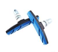 Yuanpgky Pastiglie freno V per bici da strada e mountain bike, confezione da 2 freni di ricambio compatibili con freni a cerchio in lega, struttura in gomma + metallo, design sinistra/destra, (blu)