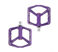 Yuanpgky Pedali in nylon, design leggero e antiscivolo, coppia da 336 g, compatibile con bici da strada, viola