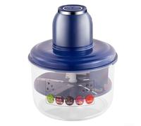 Yuanpgky Pelapatate elettrico automatico, lama rotante in acciaio inox, ricaricabile, 1300 mAh, strumento per sbucciare frutta e aglio con un solo tocco (blu)
