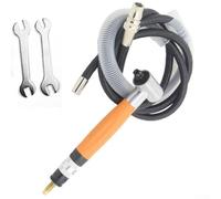 Yuanpgky Penna smerigliatrice pneumatica ad angolo di 90 gradi, strumento per smerigliatrice pneumatica per metallo, legno, plastica, vetro, pietra, porcellana, con mandrino da 3,0 mm, pressione