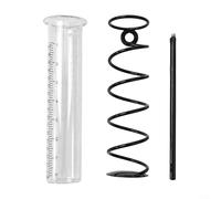 Yuanpgky Pluviometro per uso esterno in giardino e prato, misuratore di pioggia a spirale in vetro con scala chiara di misurazione delle precipitazioni, per decorazione duratura del cortile per