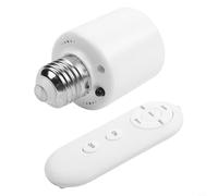 Yuanpgky Portalampada intelligente con sensore a infrarossi con telecomando, luminosità regolabile, base a vite E27 per rilevamento del movimento e illuminazione interna a risparmio energetico
